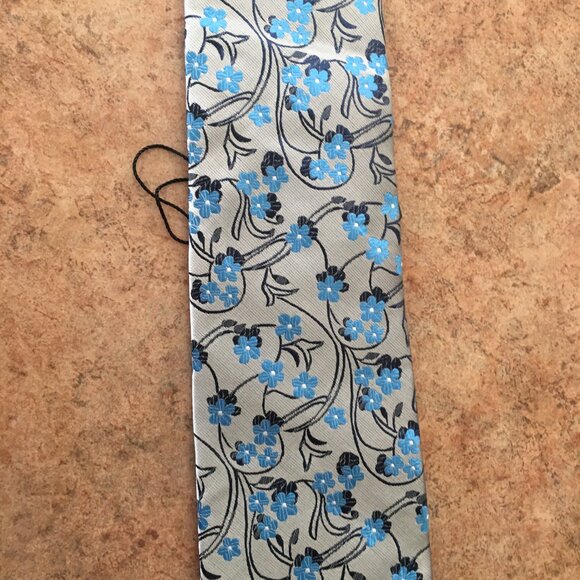NWT Jason & Vogue silk floral tie - Picture 13 of 16